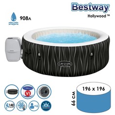 Спа бассейн Hollywood AirJet 196 х 66 см + гидромассаж 644111 Bestway