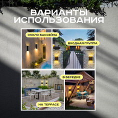 Светильник уличный настенный 2 шт DaPrivet 113269 226819