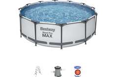 Бассейн Bestway 56418 Steel Pro Max, 366х100см, фильтр-насос 2006л/ч, лестница