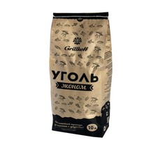 Уголь Grillkoff Эконом древесный для гриля 10 л Грилькофф