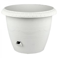 Цветочный горшок Le jardin на колесах 387618 13 л серый 1 шт. No Brand