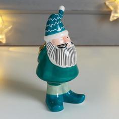 Новогодняя фигурка Дед мороз с золотой звездой 6436059 1 шт. No Brand