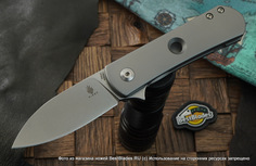 Складной нож Kizer Knives Yorkie сталь S35VN, титан, отверстие
