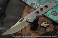 Складной нож Kizer Knives Assassin сталь S35VN, титан , фронт флиппер
