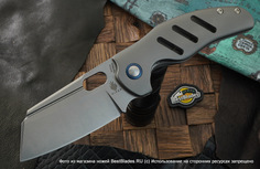 Брутальный складной нож Kizer Knives C01C сталь S35VN, титан, дол