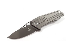Складной нож Maxace Panzer (рукоять стоунвош, серый клин, 14C28N) MPZ04