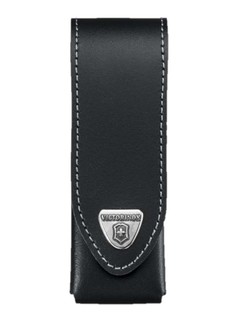 Чехол на ремень VICTORINOX для ножей 111 мм толщиной до 3 уровней, кожаный, чёрный
