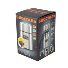 NT-500 Термос для еды Биосталь, 0,5 л, в чехле.Следопыт No Brand
