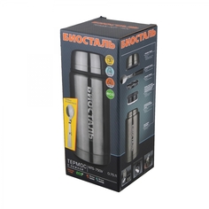 NTS-750V Термос для еды Биосталь с широкой горловиной и ложкой, 0,75 л.Следопыт No Brand