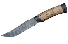 Нож туристический ЗЗОСС Н27, черный дамаск-У10А-7ХНМ. Златоустовские ножи