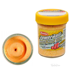 Паста форелевая Berkley PowerBait NATURAL SCENT Glitter TROUT BAIT 50gr SALMON EGG - PEACH