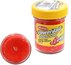 Паста форелевая Berkley PowerBait NATURAL SCENT Glitter 50gr SALMON EGG - RED GLITTER