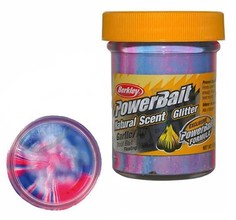 Паста форелевая Berkley PowerBait NATURAL SCENT Glitter TROUT BAIT 50gr GARLIC - RAINBOW