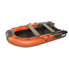 Лодка Пилот 380 НДНД моторная, килевая, красный, чёрный Pilot