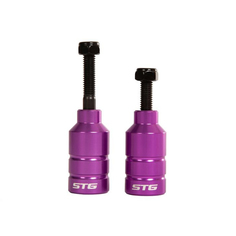 Пеги STG для трюкового самоката с осью, 22.2 мм, алюминиевые, фиолетовые, 2 штуки Х99068