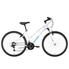 Велосипед Stark Luna 26.1 V Steel 2022 14.5" белый/голубой