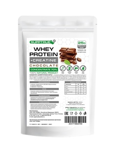 Концентрат Supptrue Whey Protein Concentrate WPC 70% + Creatin Chocolate 1000g