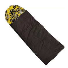Спальный мешок URM 230х90 черный/желтый, левый