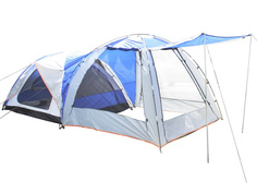 Палатка кемпинговая 4-х местная ТФ-1706-4, синий No Brand