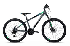 Велосипед Aspect Nickel 2023 14.5" серо-зеленый