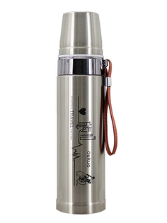 Термос URM термокружка 500 мл походный из нержавеющей стали, серебристый