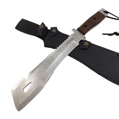 Мачете туристический нож выживания паранг Легионер Лесник, пила, 65Х13, клинок 31 см