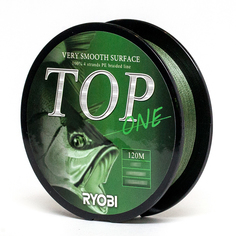 Плетеный шнур Ryobi TOP темно-зеленый, 120 м, 0.092 мм, 3.5 кг