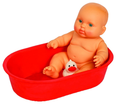 Кукла карапуз в ванночке мальчик Весна