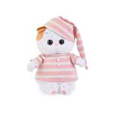 Мягкая игрушка BUDI BASA Кошечка Лили Baby в полосатой пижамке 20 см