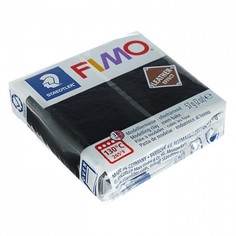 Полимерная глина запекаемая FIMO leather-effect, 57 г, чёрный Staedtler