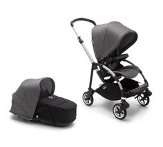Коляска 2 в 1 Bugaboo Bee6 (Бугабу Би 6) Alu Grey/Grey Melange/Black 500304GM01/500233ZW01
