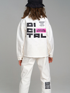 Куртка джинсовая детская PlayToday 12221050 цв. белый р. 158