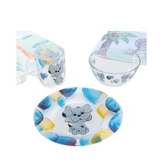 Доляна Шарик, миска 450 мл, тарелка 20 см, кружка 200 мл