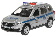 Машина металл lada granta cross 2019 полиция 12см Технопарк в кор.2x36шт Shantou Gepai