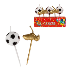 Свечи для торта Миленд на пиках Футбол, 1584213