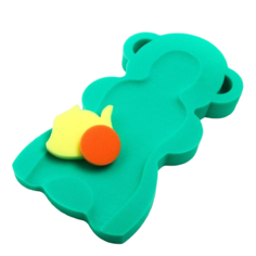 Подкладка-матрасик из поролона Карапуз для купания макси Мишка цвет зеленый 4569678