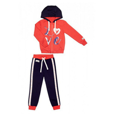 Костюм для девочек Lucky Child Lucky Sport 57-43ф темно-синий коралловый р 86