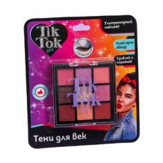 Тени для век TIK TOK GIRL, палетка 9 цветов, 1, 77 г 9110590
