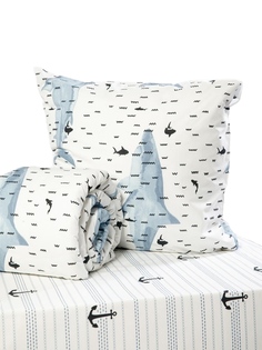 Постельное Белье WAKE me WAKE "Акулы" 70767-1+70359-2 Перкаль 1.5 сп. (70х70) Ночь Нежна