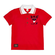 Футболка детская Lucky Child, красный, р. 86