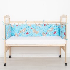 Бортик для мальчика, цвет МИКС с принтом, бязь, синтепон 5142 Baby 22