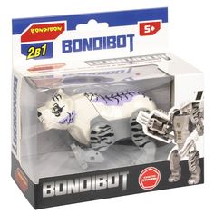 Трансформер 2в1 BONDIBOT Bondibon робот-белый тигр