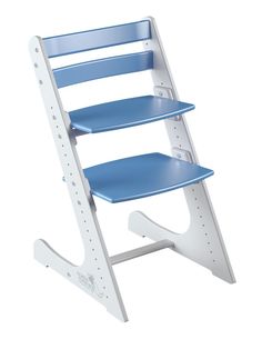 Детский регулируемый стул Конек Горбунек Комфорт комбинированный белый/синий
