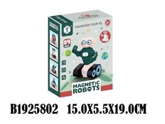 Магнитный конструктор (7деталей) "Космический робот-1"(10*10см, в коробке) (арт. 1925802) Рыжий кот