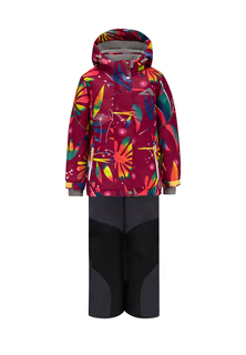 Комплекты верхней одежды Oldos AOAW22SU2T112, вишневый_графитовый, 128