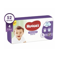 Подгузники-трусики Huggies 4 (9-14 кг) 52 шт