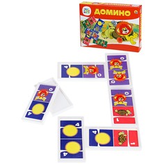 Настольная игра Рыжий Кот Домино большое Львенок и Черепаха