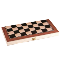 Настольная игра 2 в 1 Лабарт: шашки, нарды, 34х34 см No Brand