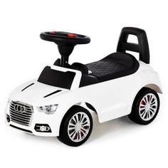 Каталка-автомобиль SuperCar №2 со звуковым сигналом, цвет белый Полесье