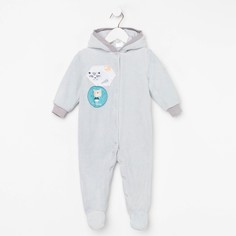 Комбинезон детский КотМарКот Р00001222, серый, 80